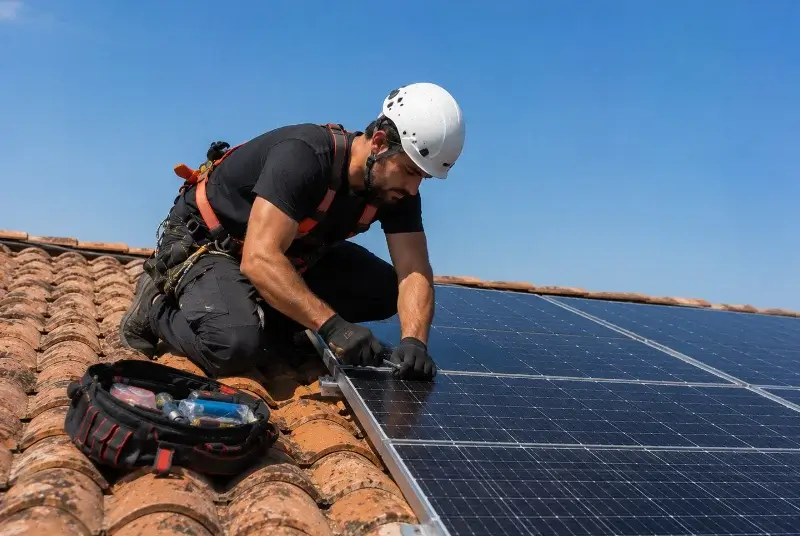 Maintenance et monitoring de panneaux solaires à Guesnain